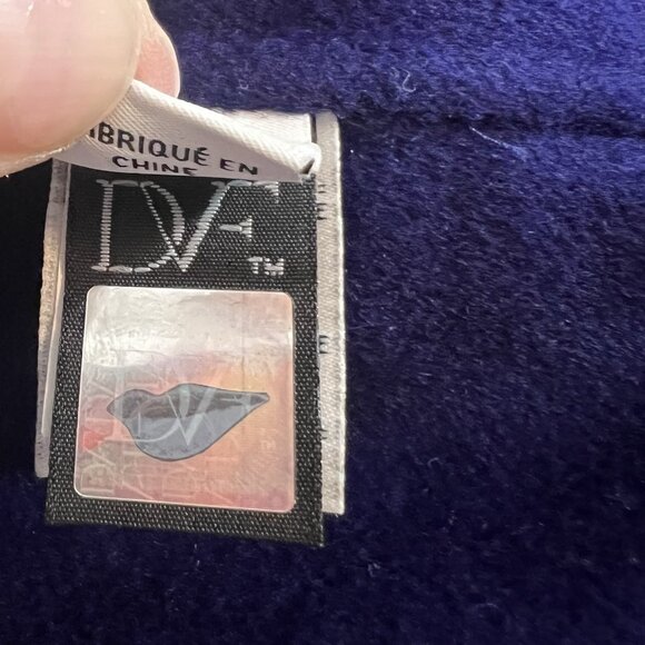 Diane Von Furstenberg Women’s Wool Trench Coat Jacket Size 8 Black Purple Luxury - Picture 6 of 14